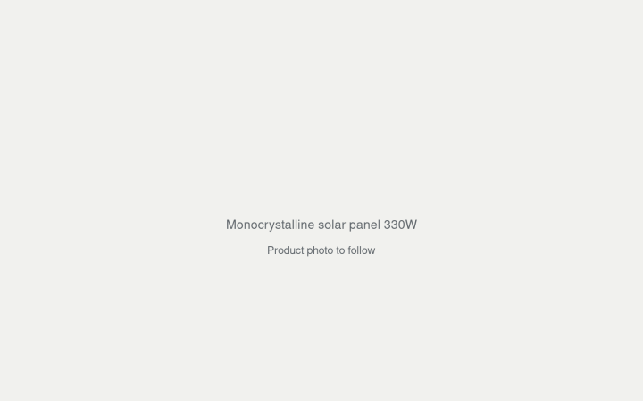 Monocrystalline solar panel 330W product photo placeholder