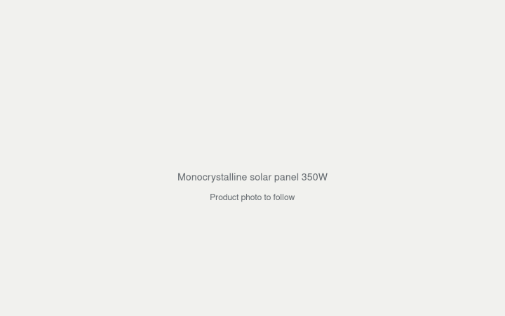 Monocrystalline solar panel 350W product photo placeholder