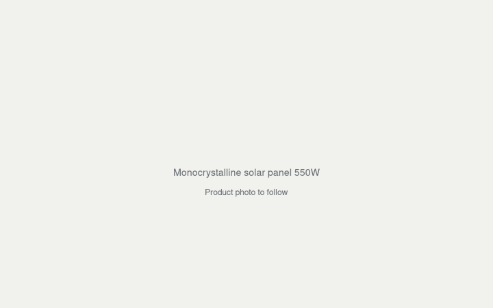 Monocrystalline solar panel 550W product photo placeholder
