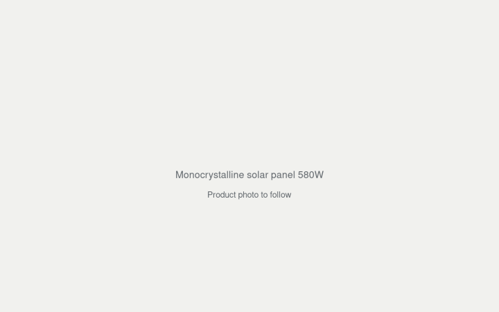 Monocrystalline solar panel 580W product photo placeholder