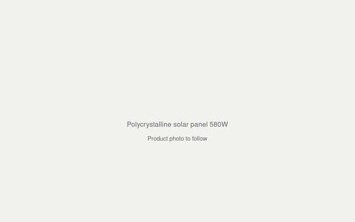 Polycrystalline solar panel 580W product photo placeholder